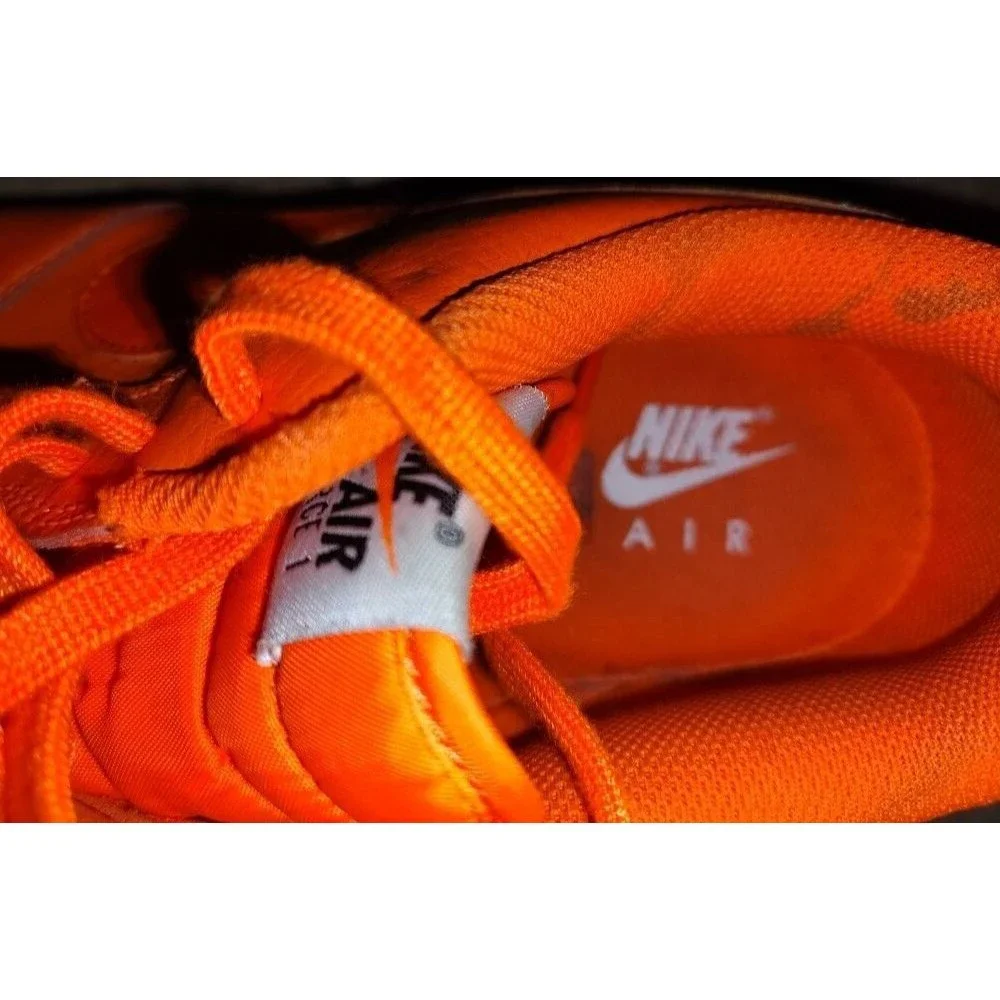Men's Nike Air Force 1 Low ‘07 LV8 Just Do It Orange Sneakers Sz 12 # BQ5360-800